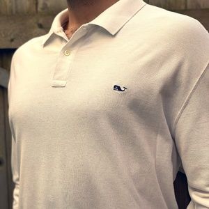 polo, shirt, whale, long sleeve, collar